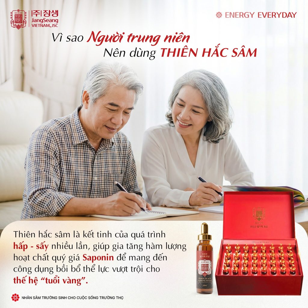Sâm cho người trung niên