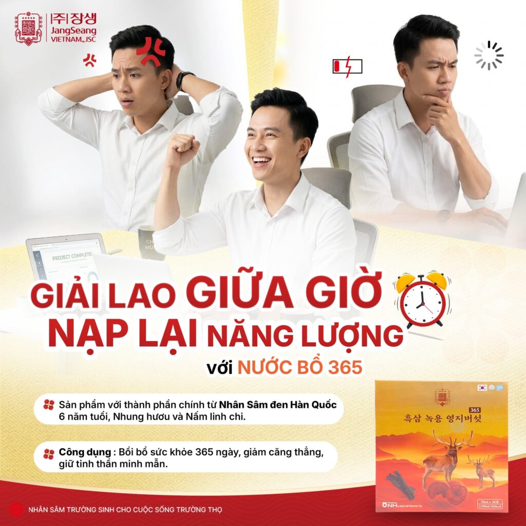 Sâm và năng suất làm việc trí óc