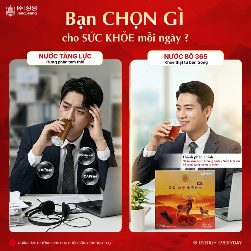 Sâm và năng suất làm việc trí óc