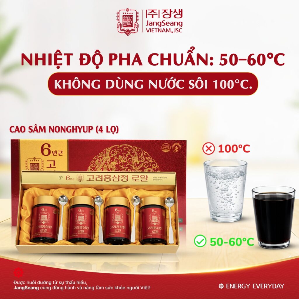 cách uống cao hồng sâm hiệu quả
