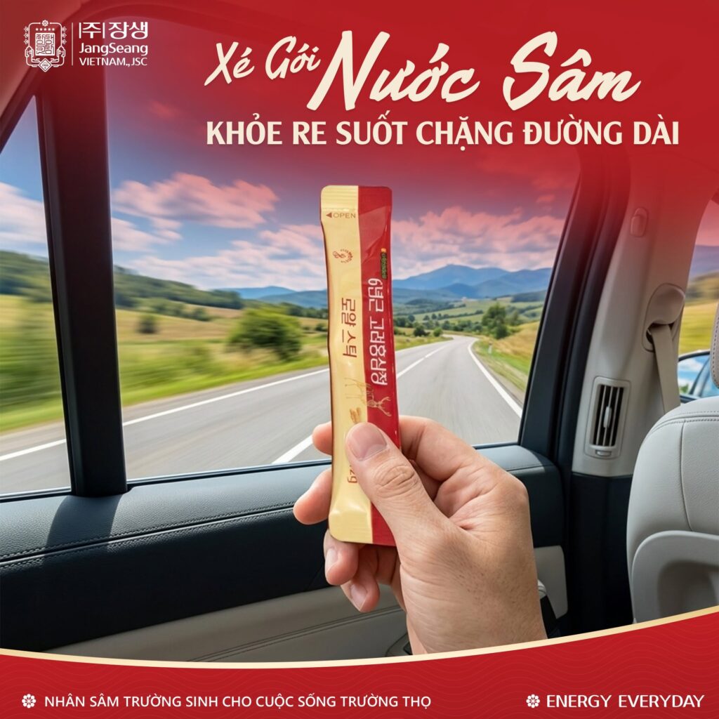 Nước hồng sâm Hàn Quốc dạng gói